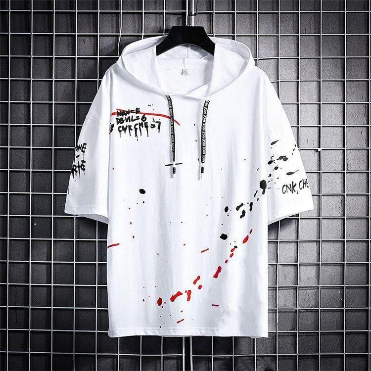 Cotton  Half Sleeves T-shirt Hoodie