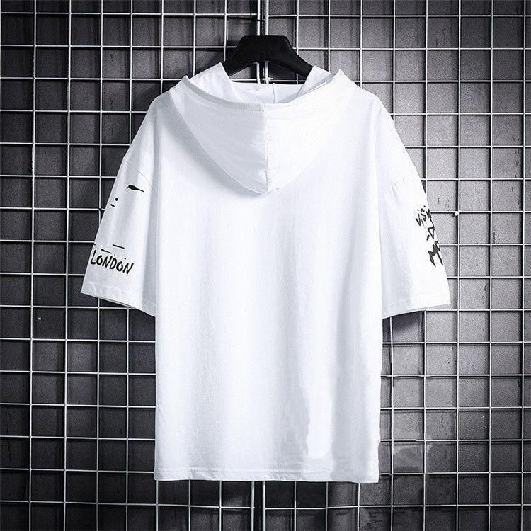 Cotton  Half Sleeves T-shirt Hoodie